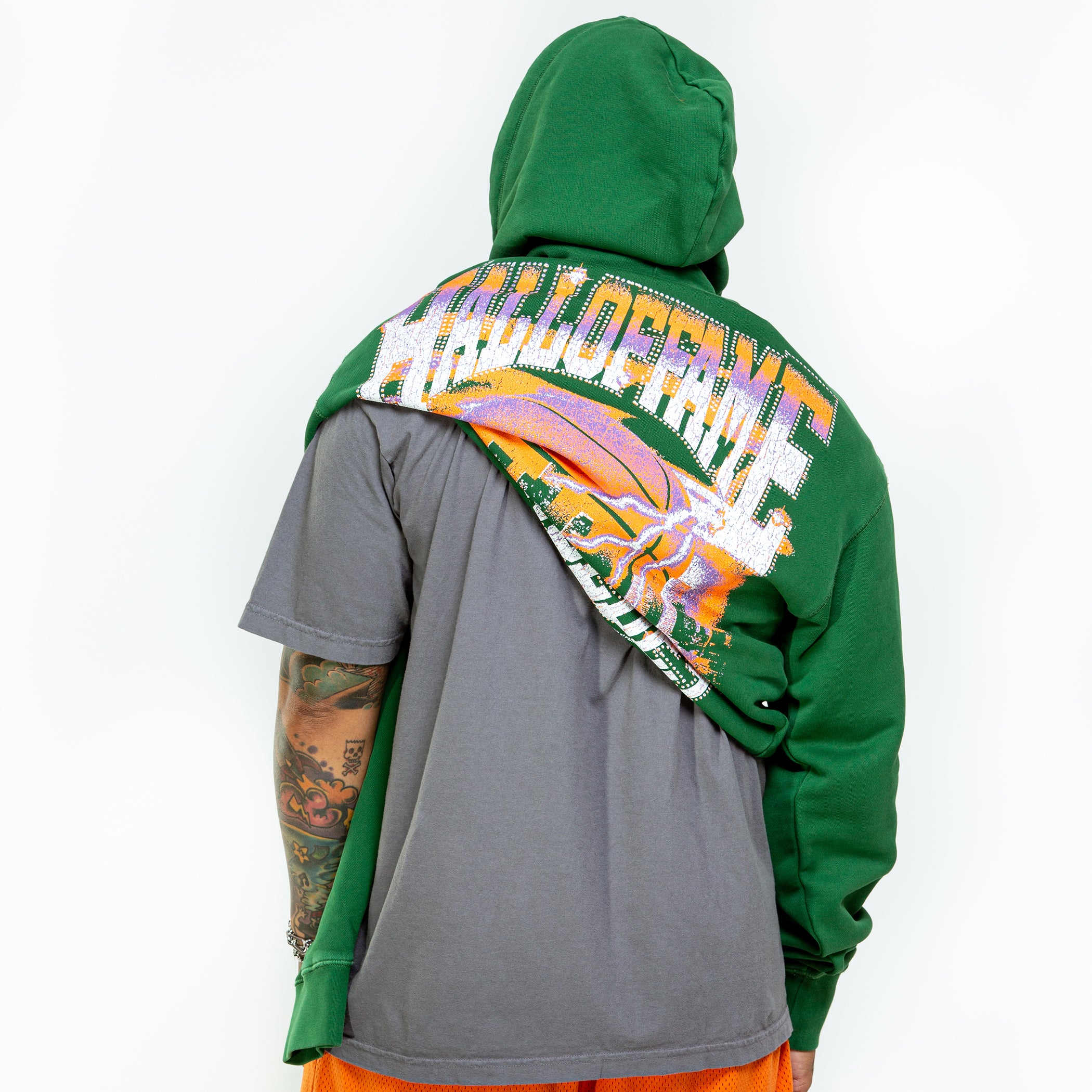 Thrasher flame hoodie outlet green