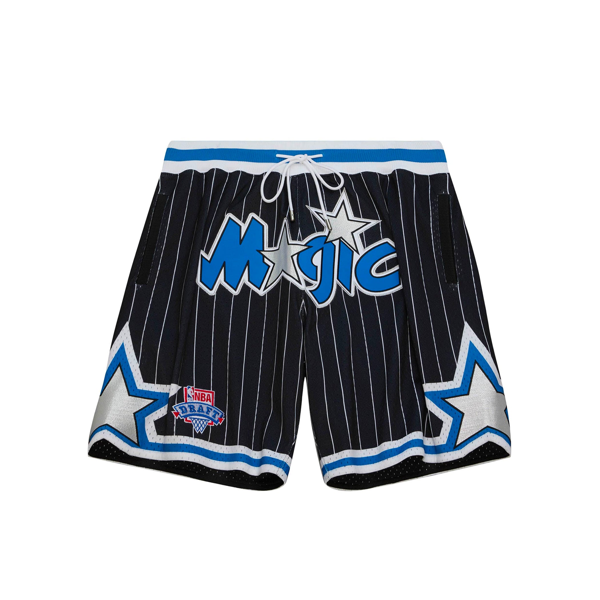 nba shorts with logo on front