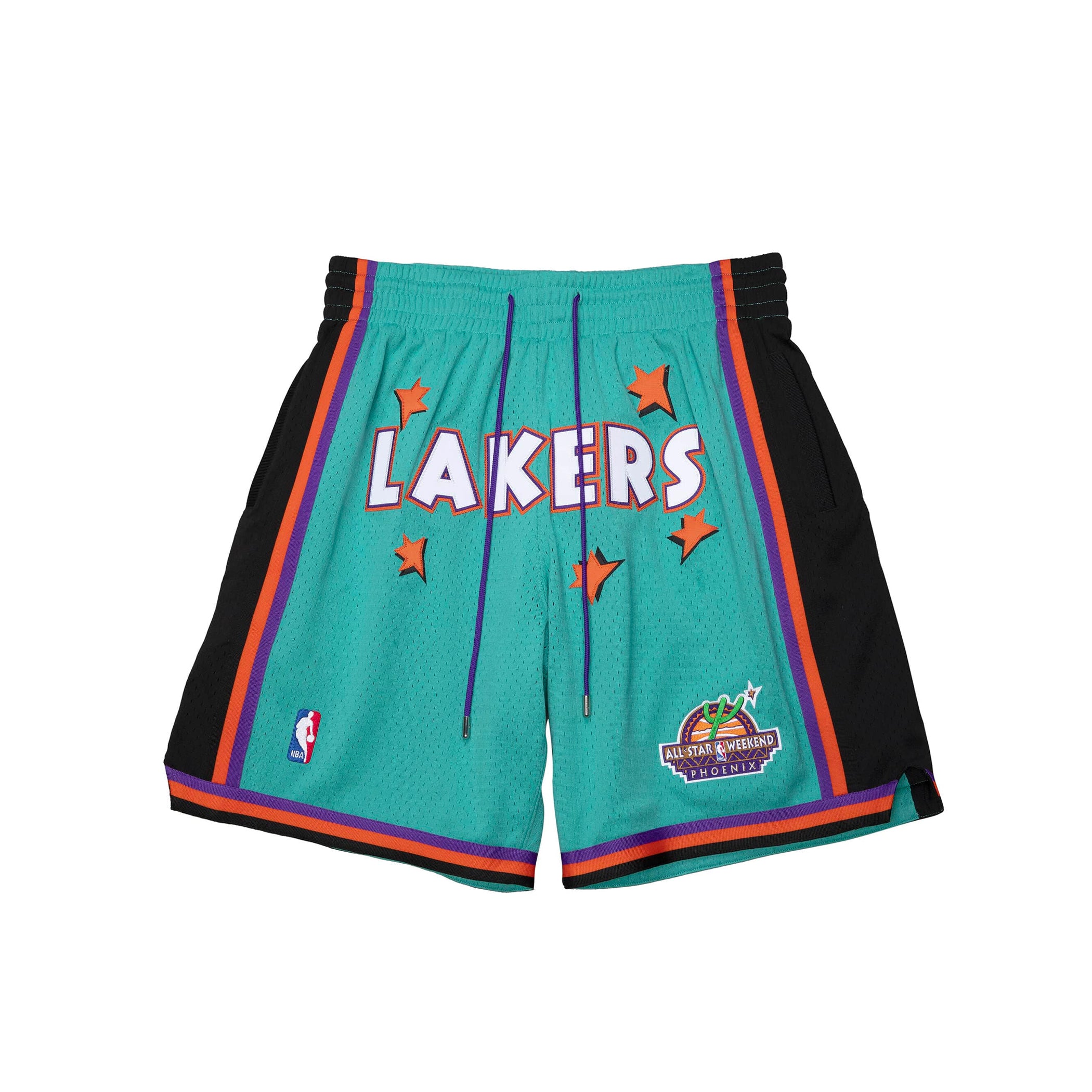 LOS ANGELES LAKERS BASKETBALL THROWBACK SHORTS - Prime Reps