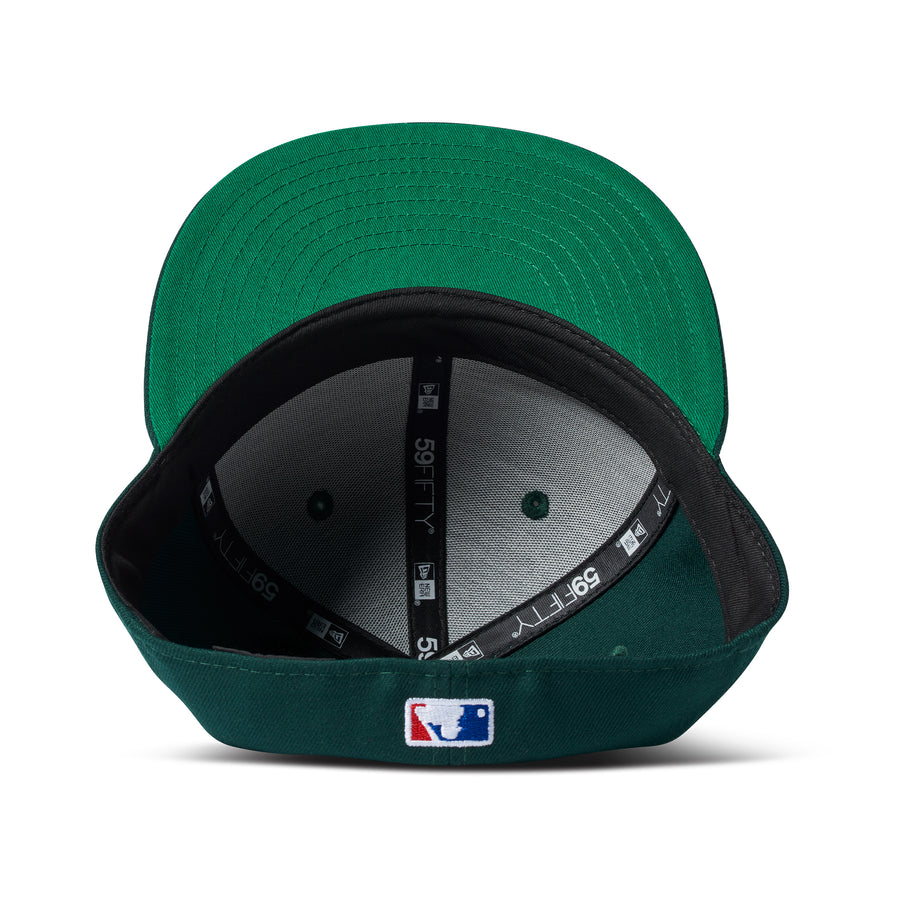 New Era Micro Lockup Los Angeles Dodgers 59Fifty Fitted Dark Green