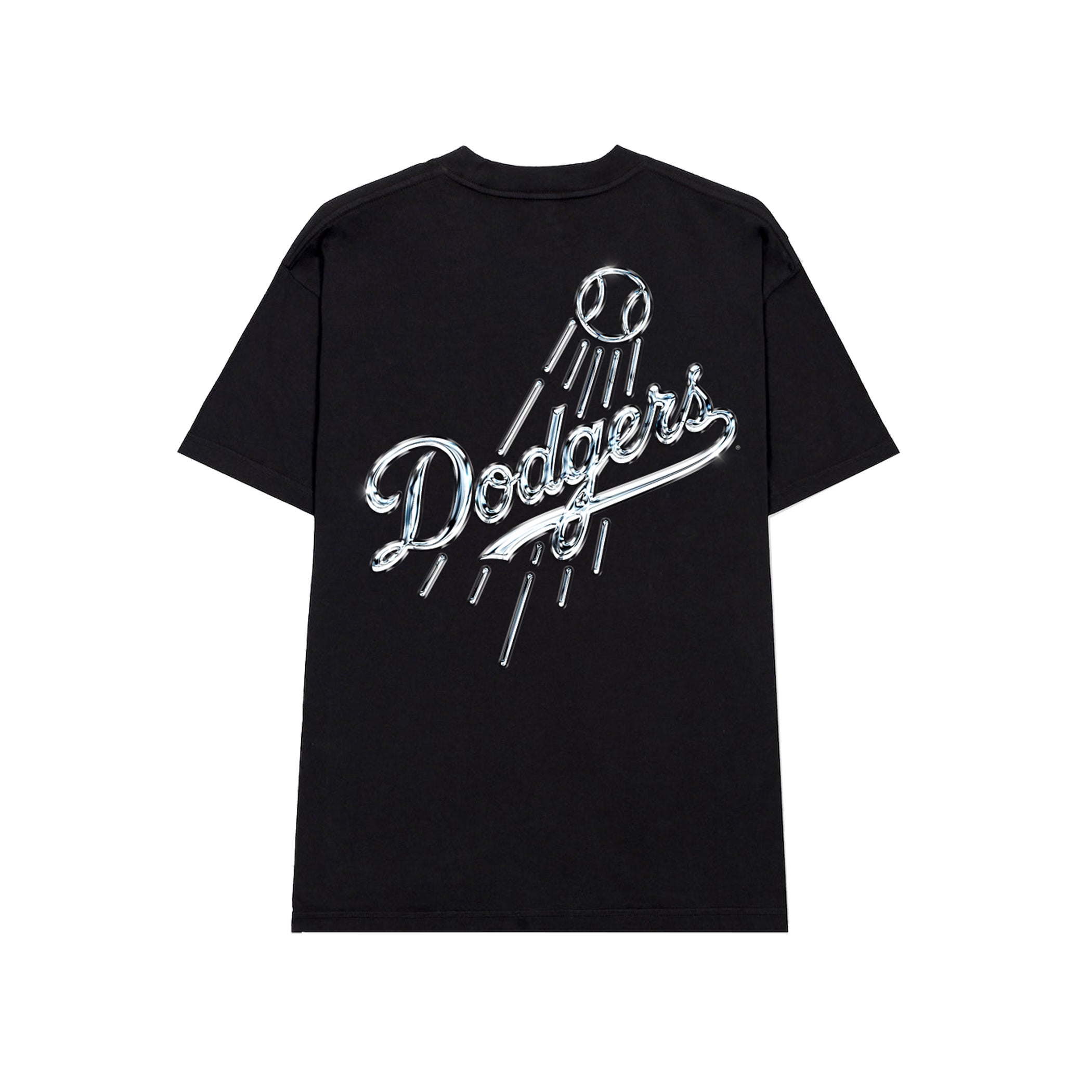Mitchell & Ness Dodgers Liquid Chrome Tee Black – Hall of Fame