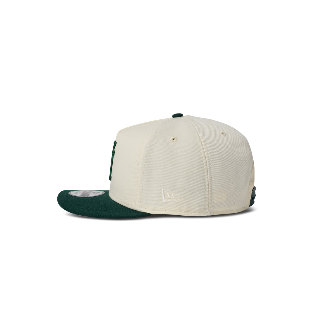 New Era Los Angeles Dodgers 9Fifty A Frame Curve Upside Down Snapback Two Tone Green