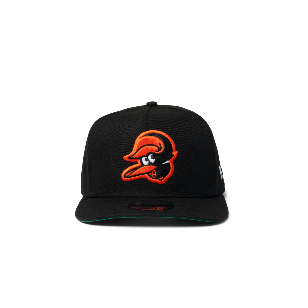 New Era Orioles 9Fifty A Frame Curve Upside Down Snapback Black