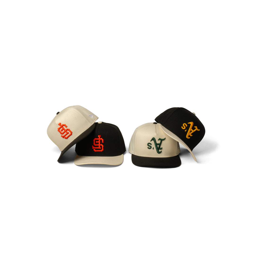 New Era A's Upside Down 9Fifty A Frame Snapback Chrome