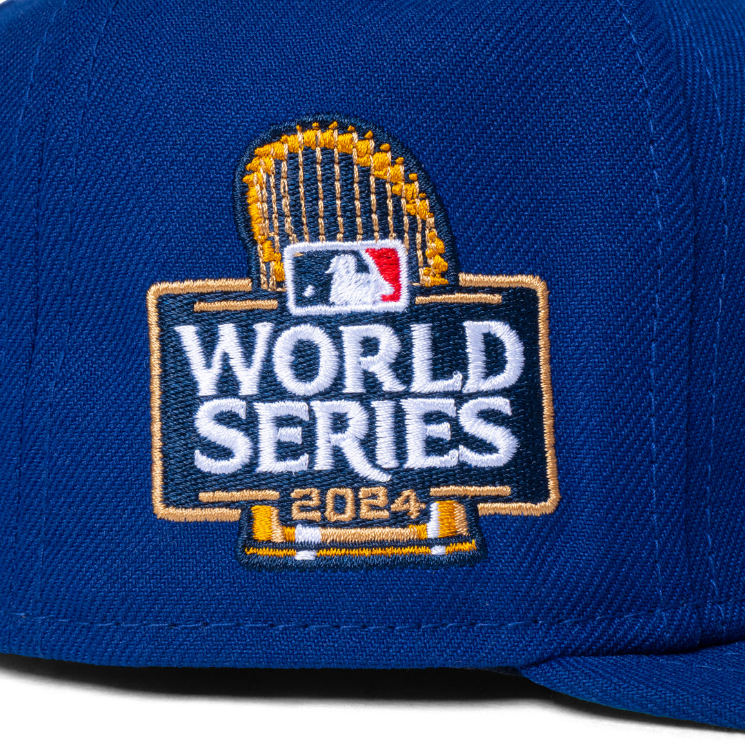 New Era Dodgers 2024 World Series Champions Trophy Box Side Patch Fitted
