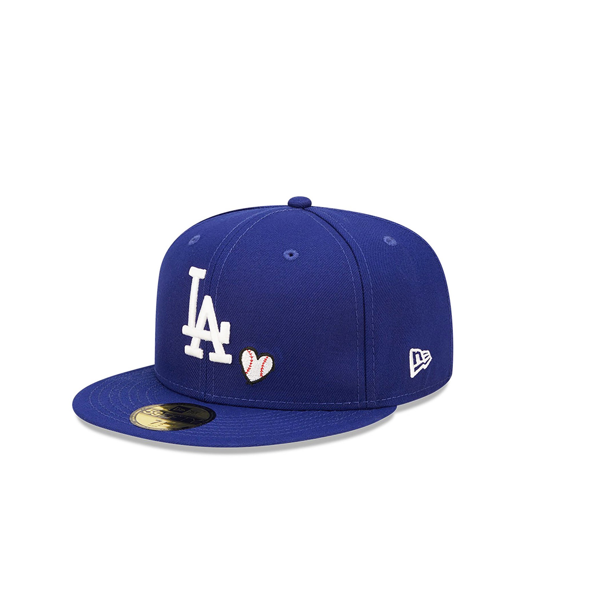 New Era 59FIFTY MLB Los Angeles Dodgers Team Heart Fitted Hat 7 1/2