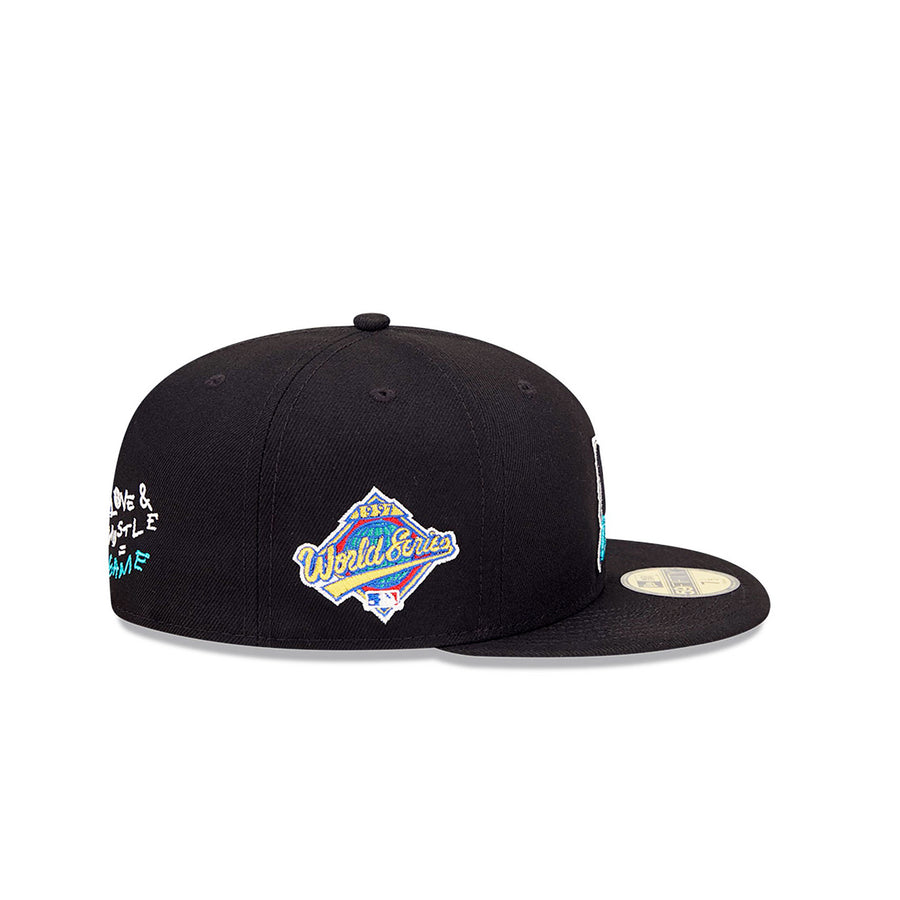 New Era Miami Marlins Team Heart 59Fifty Fitted Black