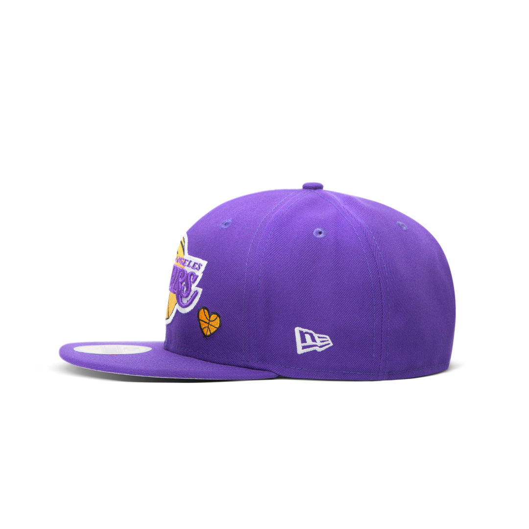 New Era Los Angeles Lakers Team Heart 59Fifty Fitted Purple