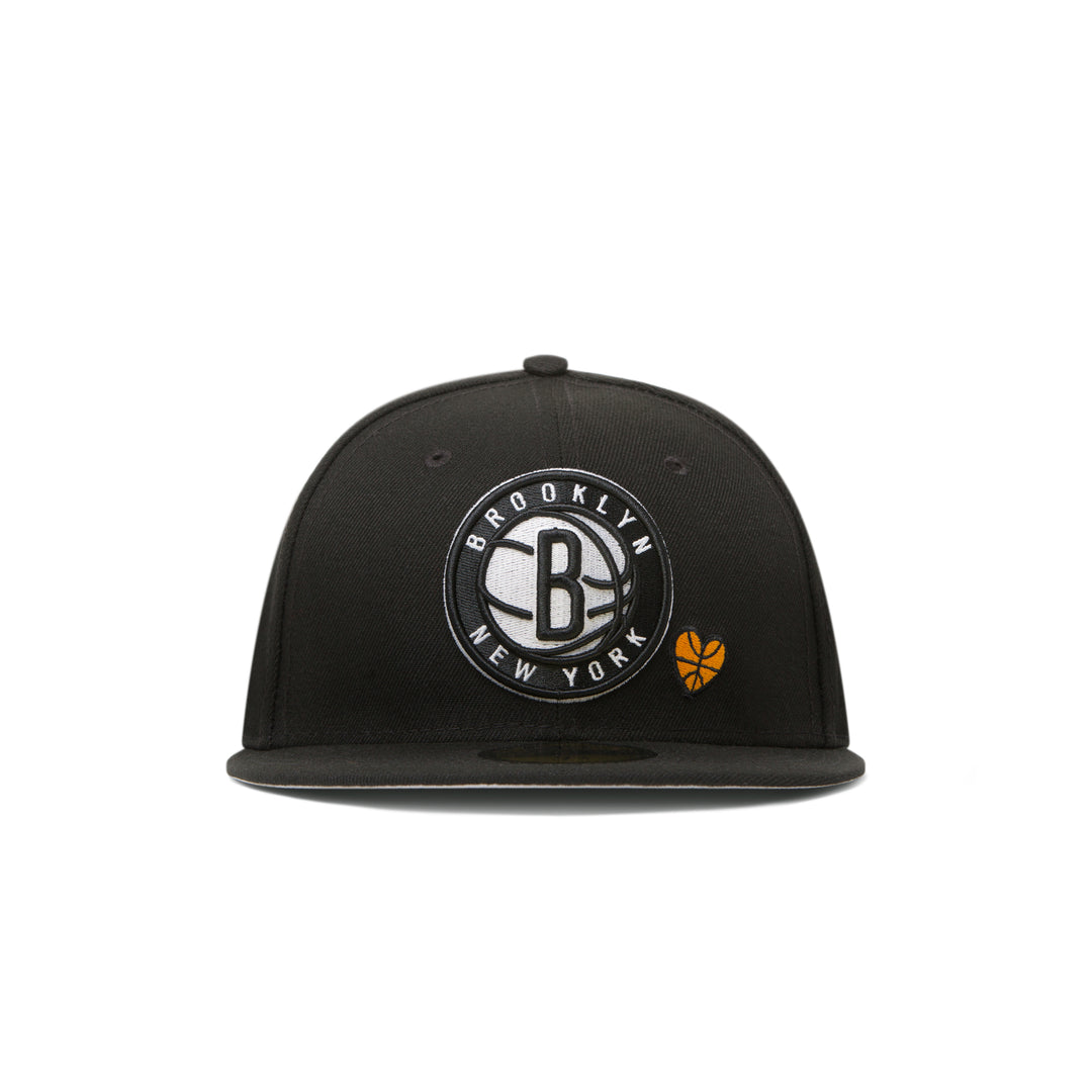 New Era Brooklyn Nets Team Heart 59Fifty Fitted Black