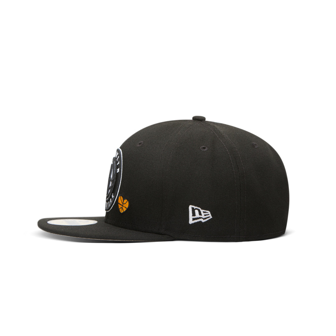 New Era Brooklyn Nets Team Heart 59Fifty Fitted Black
