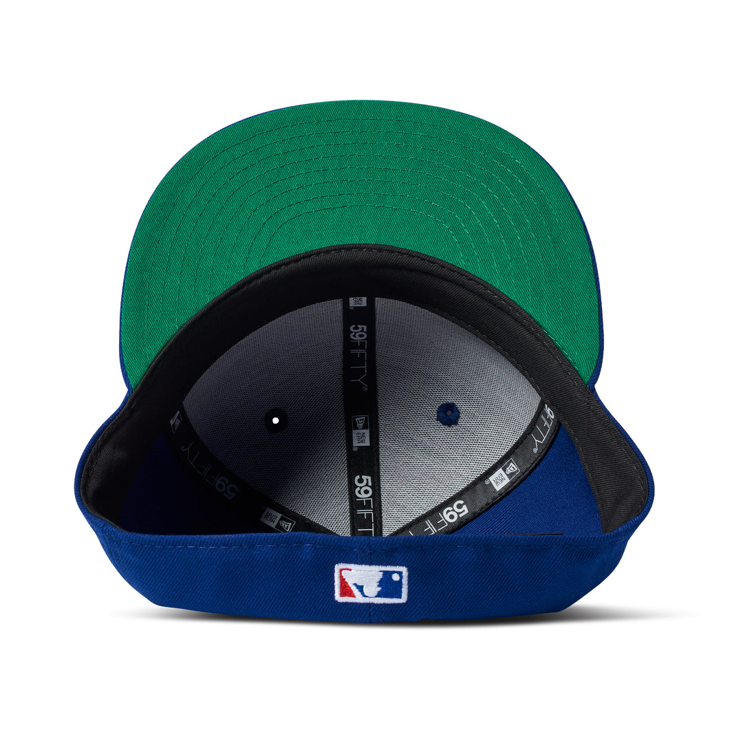 New Era Micro Lockup Dodgers 59Fifty Fitted Blue