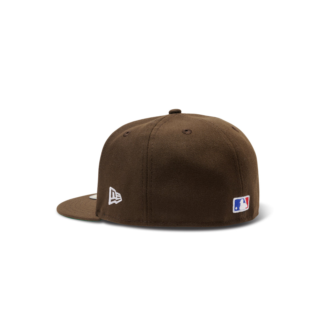 New Era Micro Lockup Dodgers 59Fifty Fitted Walnut