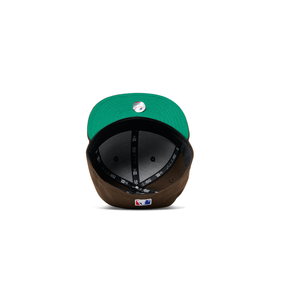 New Era Micro Lockup Dodgers 59Fifty Fitted Walnut