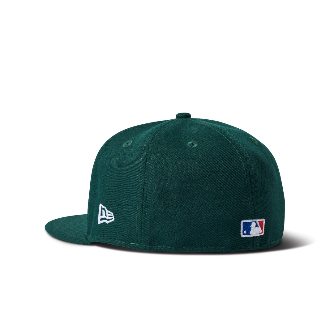 New Era Micro Lockup Dodgers 59Fifty Fitted Dark Green