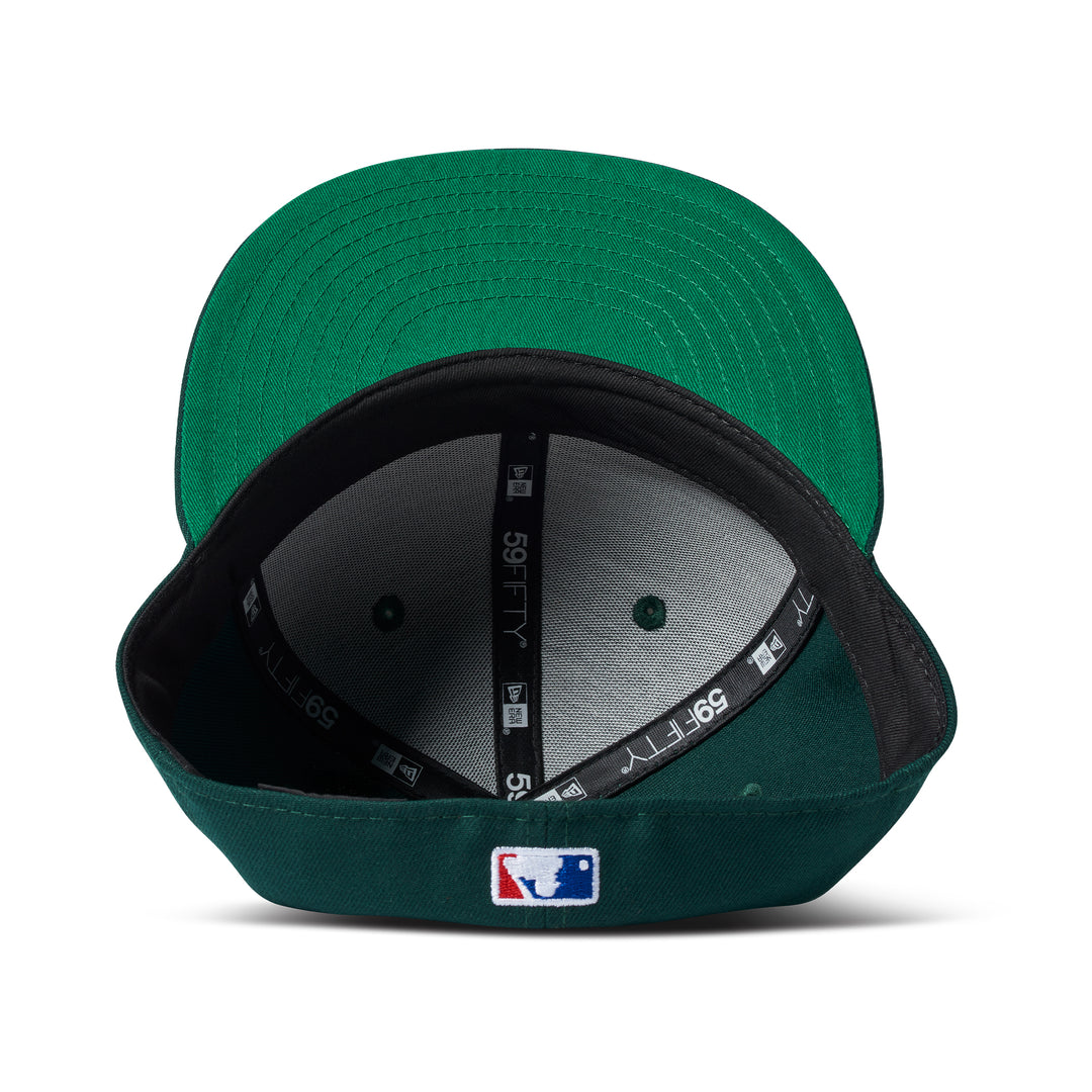New Era Micro Lockup Dodgers 59Fifty Fitted Dark Green