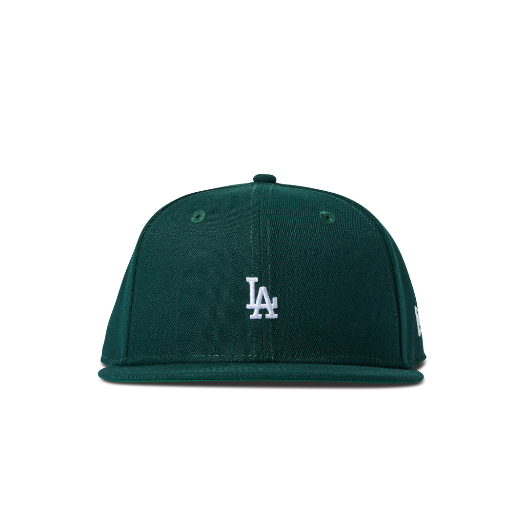 New Era Micro Lockup Dodgers 59Fifty Fitted Dark Green