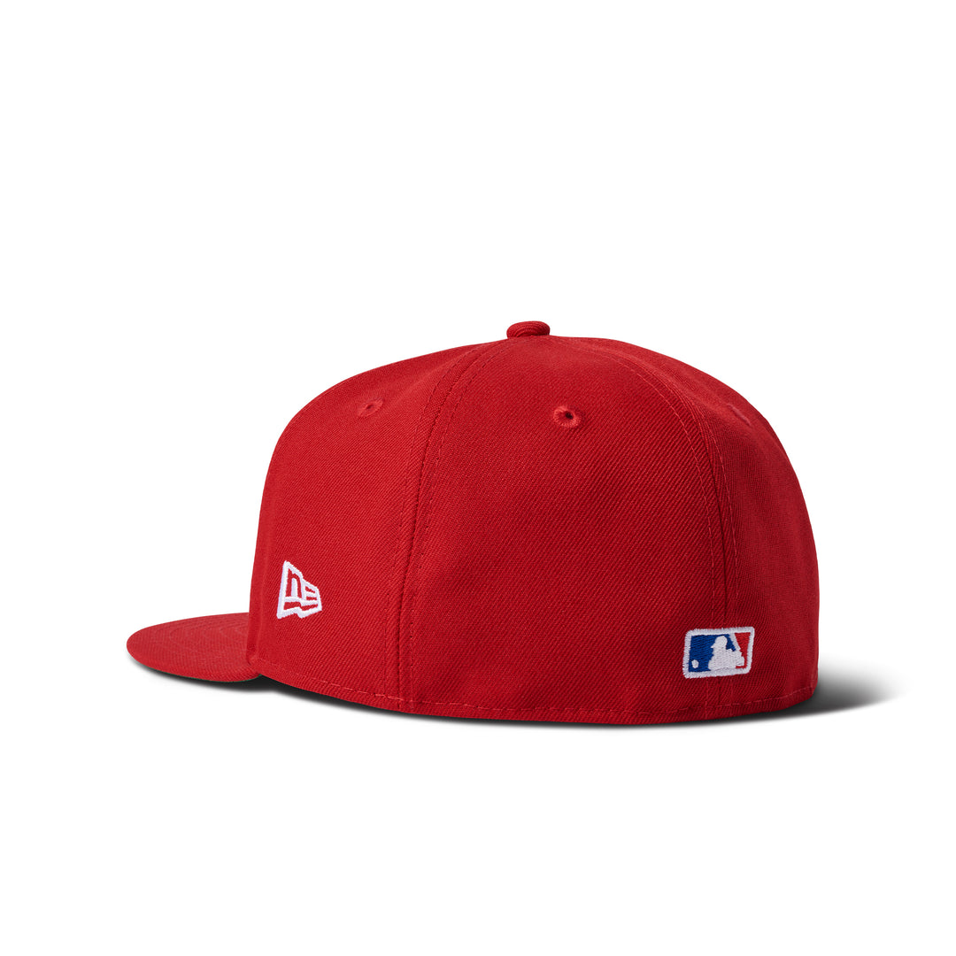 New Era Micro Lockup Dodgers 59Fifty Fitted Red