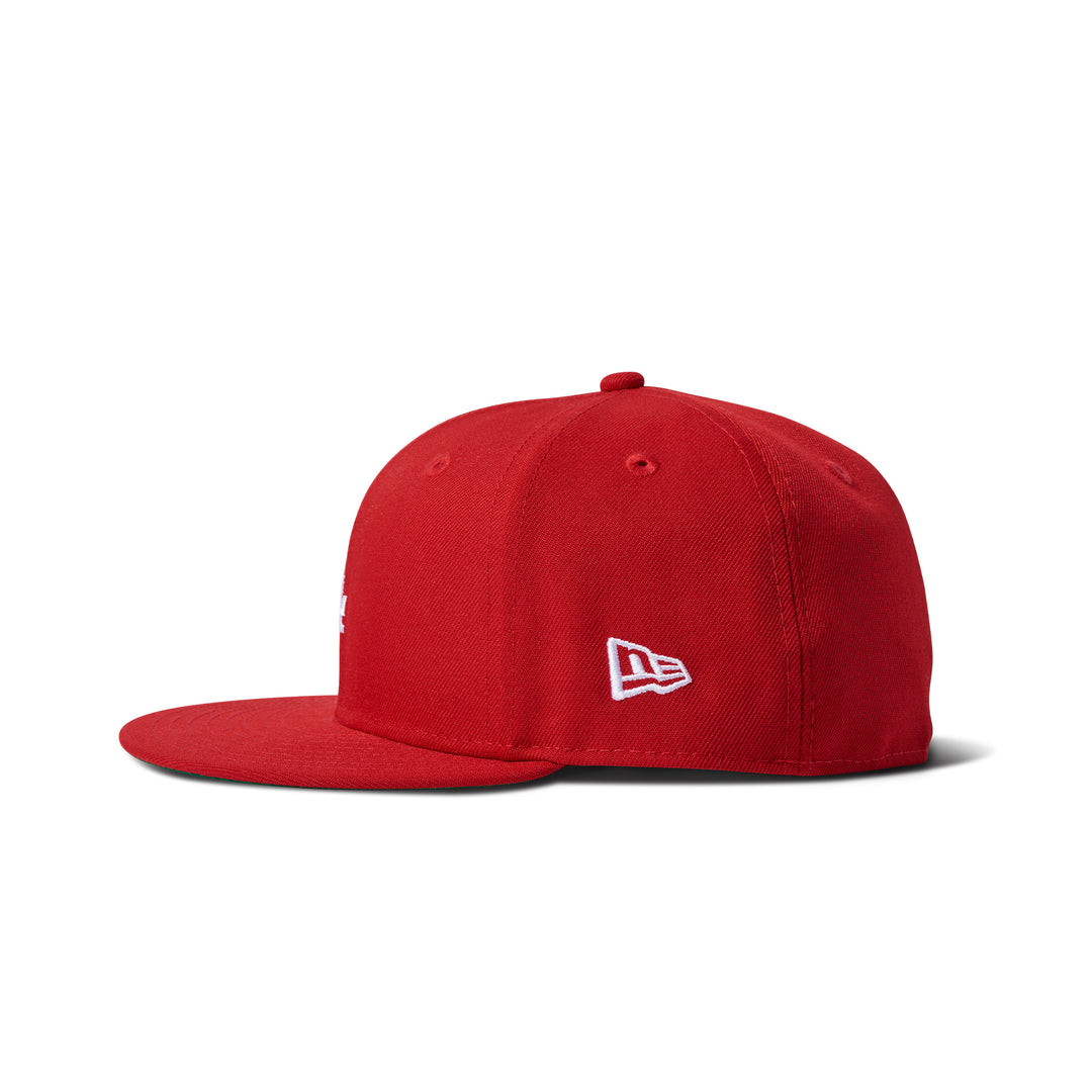 New Era Micro Lockup Dodgers 59Fifty Fitted Red