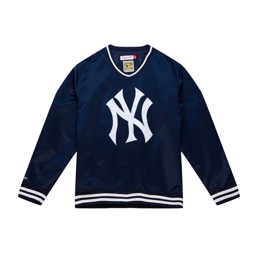 Mitchell & Ness Sideline Pullover Satin Jacket New York Yankees