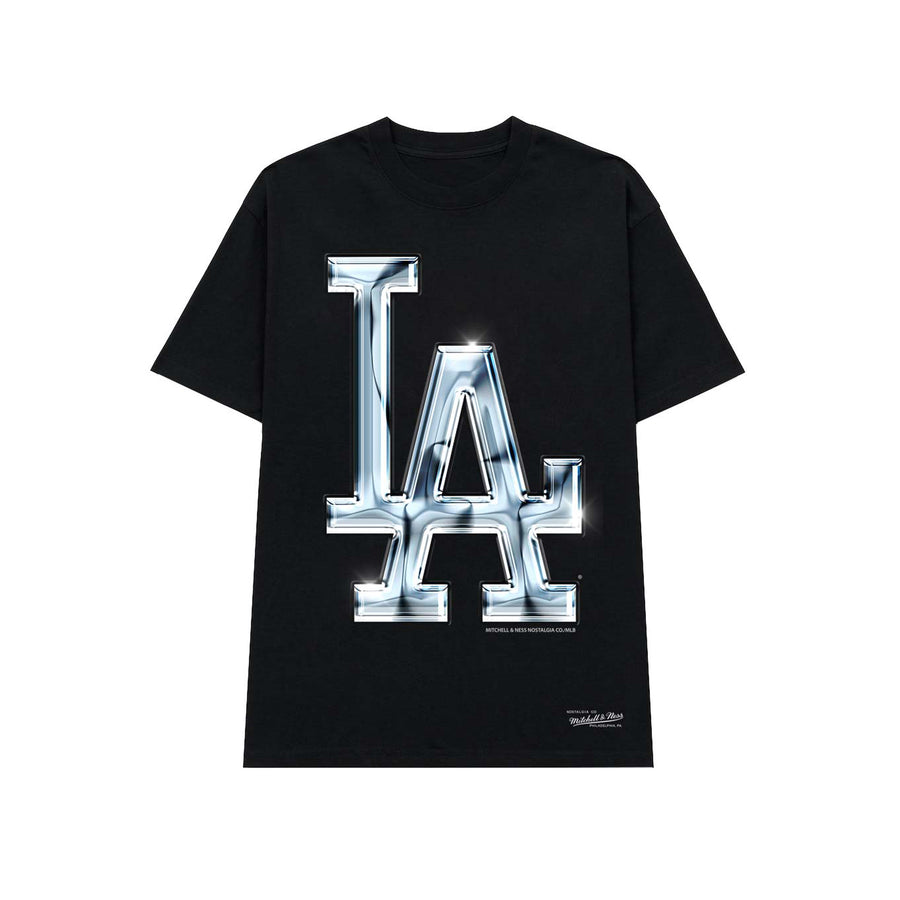 Mitchell & Ness Dodgers Liquid Chrome Tee Black