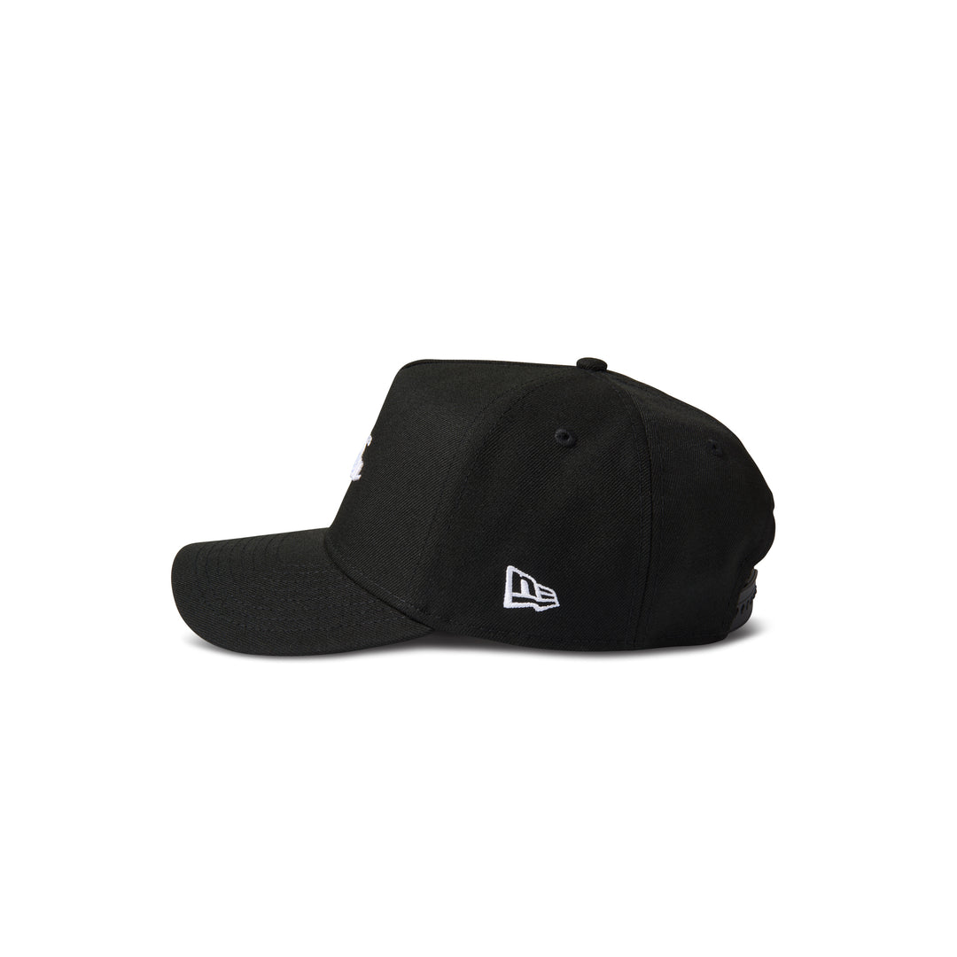 [New Era] 25年★HOT★ 940 MLB SCRIPTS LOGO LA Dodgers Black New Era Dodgers Micro Script 9Forty Snapback Black – Hall of