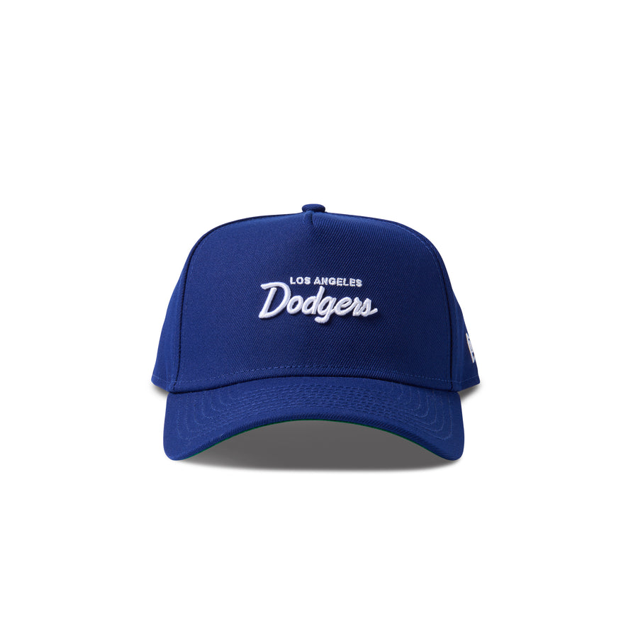 New Era Dodgers Micro Script 9Forty Snapback Blue