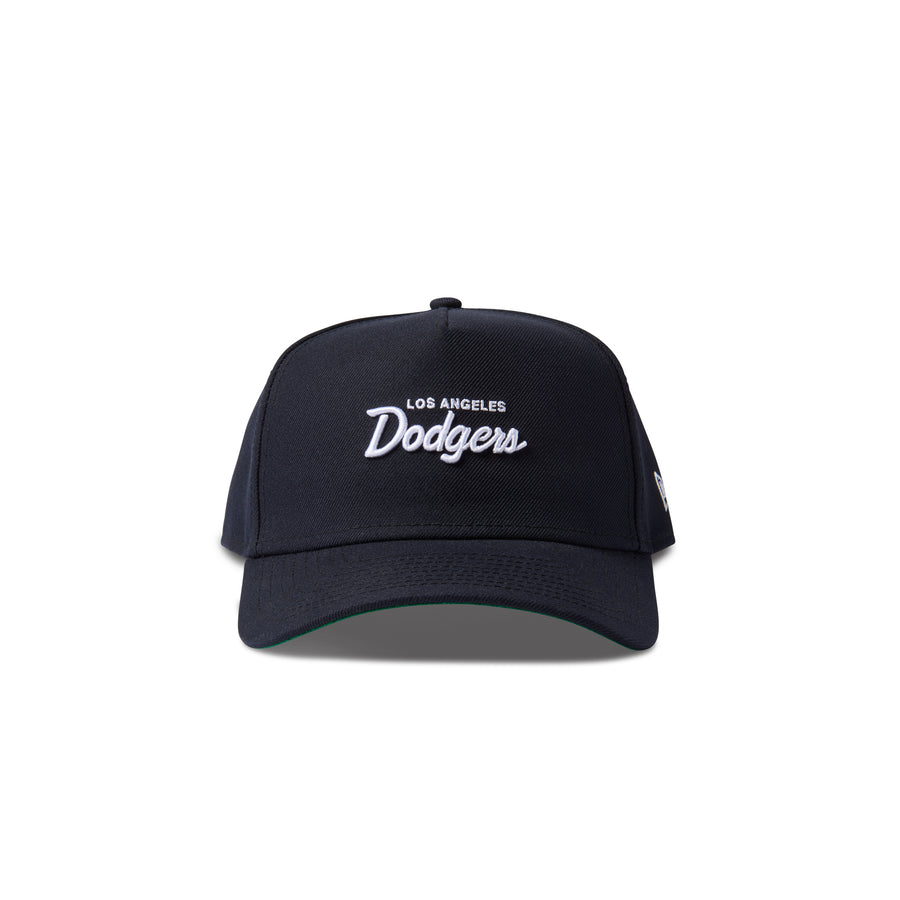 New Era Dodgers Micro Script 9Forty Snapback Navy