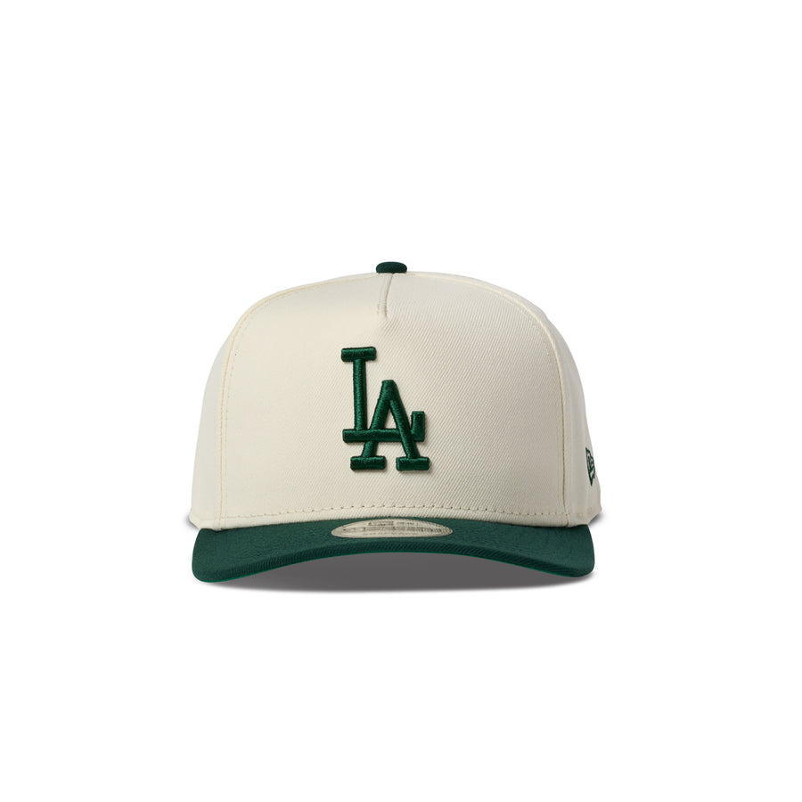 New Era Los Angeles Dodgers 9Fifty A Frame Curve Snapback Two Tone Chrome/Green