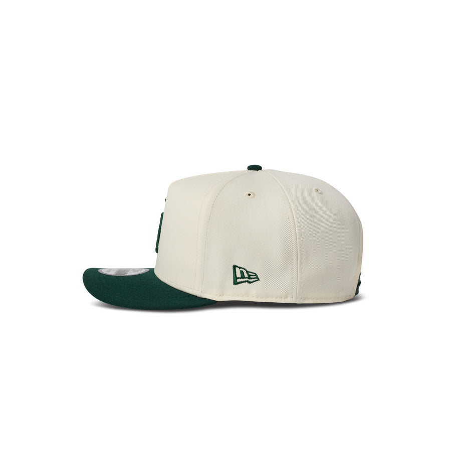 New Era Los Angeles Dodgers 9Fifty A Frame Curve Snapback Two Tone Chrome/Green