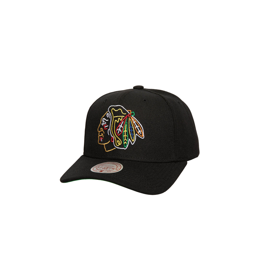 Mitchell & Ness NHL Neon Logo Blackhawks Pro Snapback