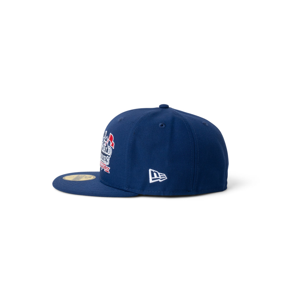 New Era Dodgers Back to Back Double Patch 59Fifty Fitted Dark Royal