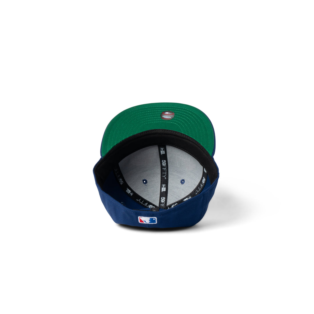 New Era Dodgers Back to Back Double Patch 59Fifty Fitted Dark Royal