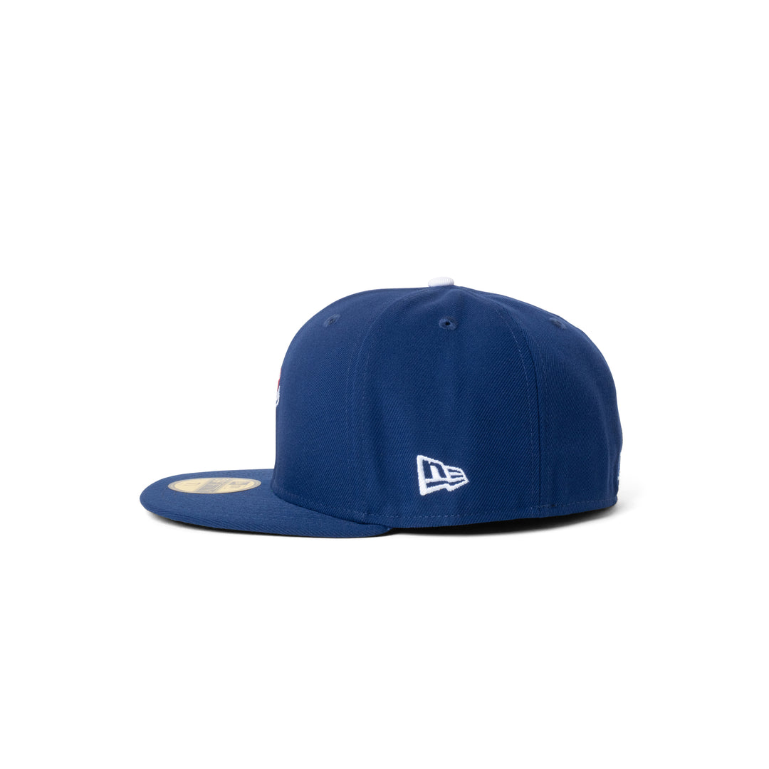 New Era Dodgers Micro Club Logo 59Fifty Fitted Blue