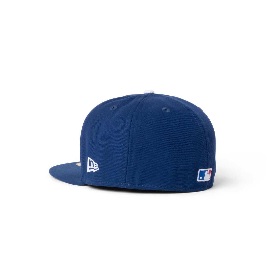 New Era Dodgers Micro Club Logo 59Fifty Fitted Blue
