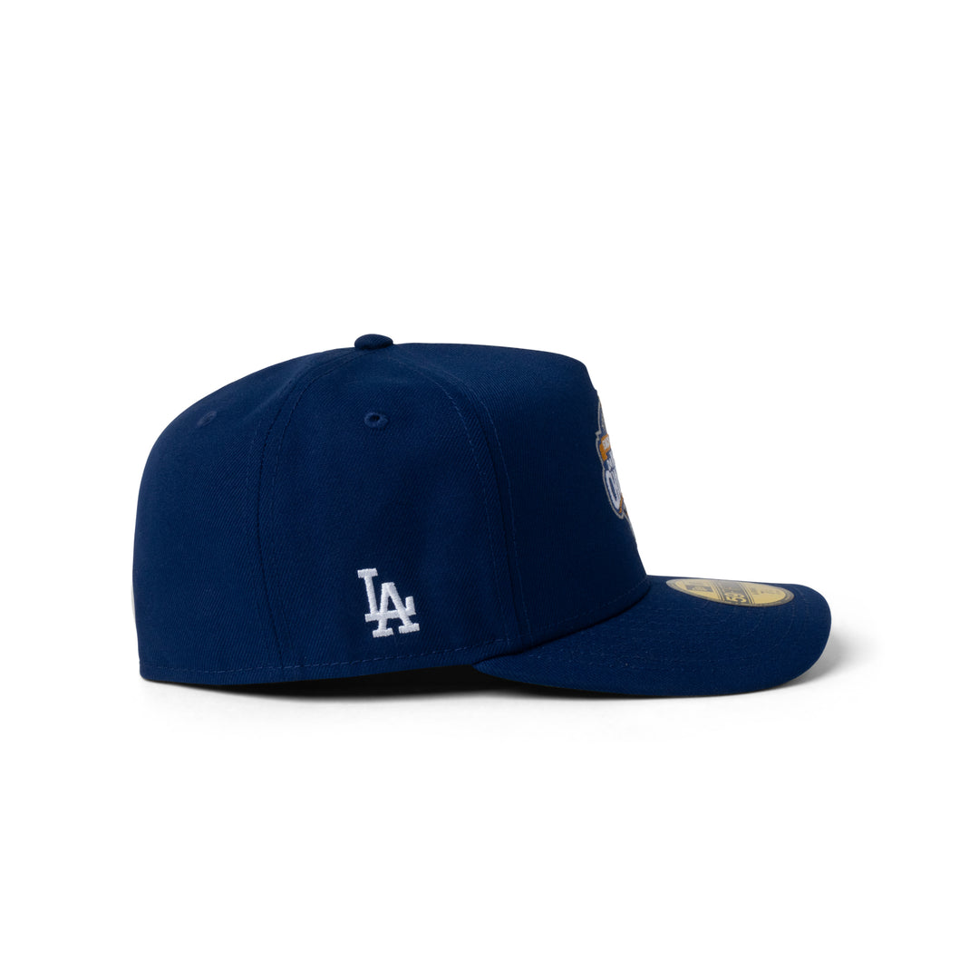 New Era Dodgers Back to Back Champions Patch 59Fifty Fitted Dark Royal