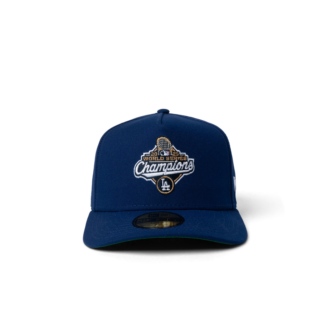 New Era Dodgers World Series Champions Patch 59Fifty Fitted Dark Royal