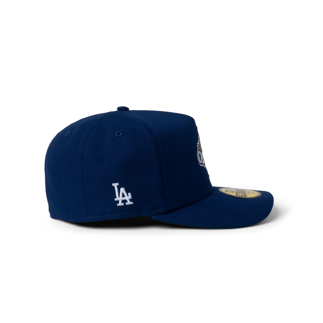 New Era Dodgers World Series Champions Patch 59Fifty Fitted Dark Royal