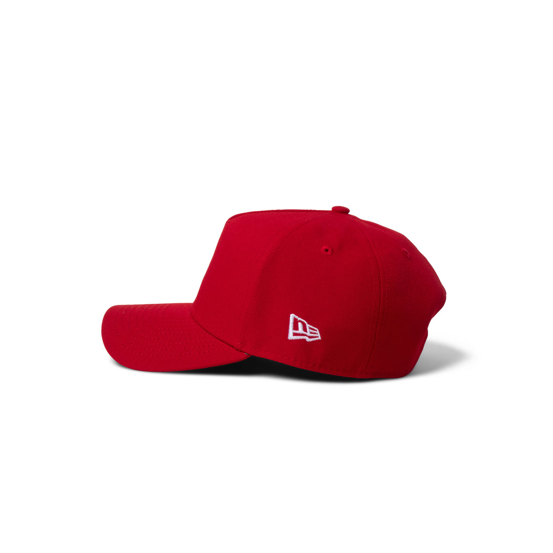New Era Nationals Super Micro Logo 9Forty A Frame Snapback Red