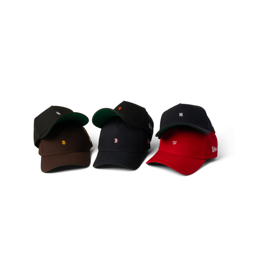 New Era Nationals Super Micro Logo 9Forty A Frame Snapback Red