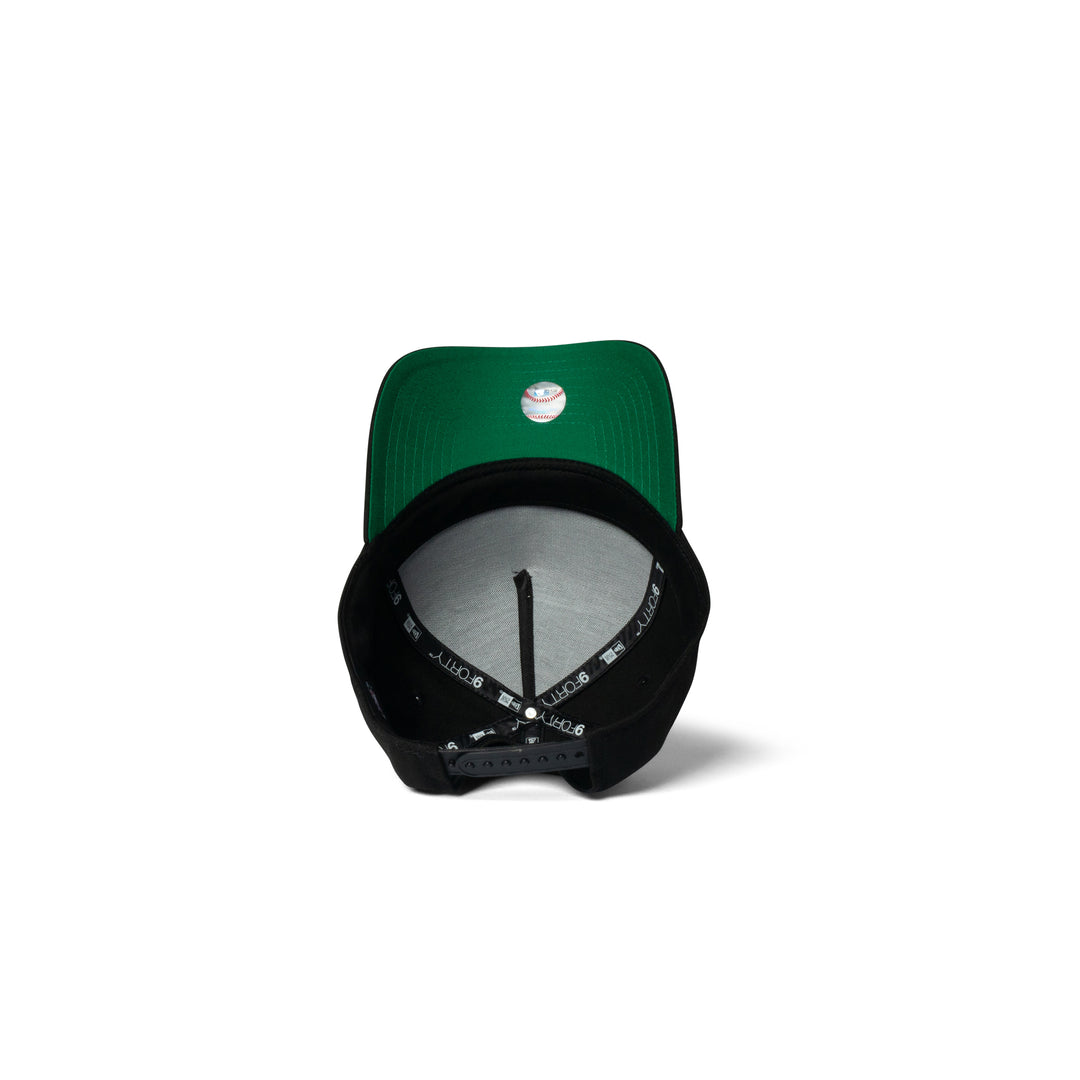 New Era White Sox Super Micro Logo 9Forty A Frame Snapback Black