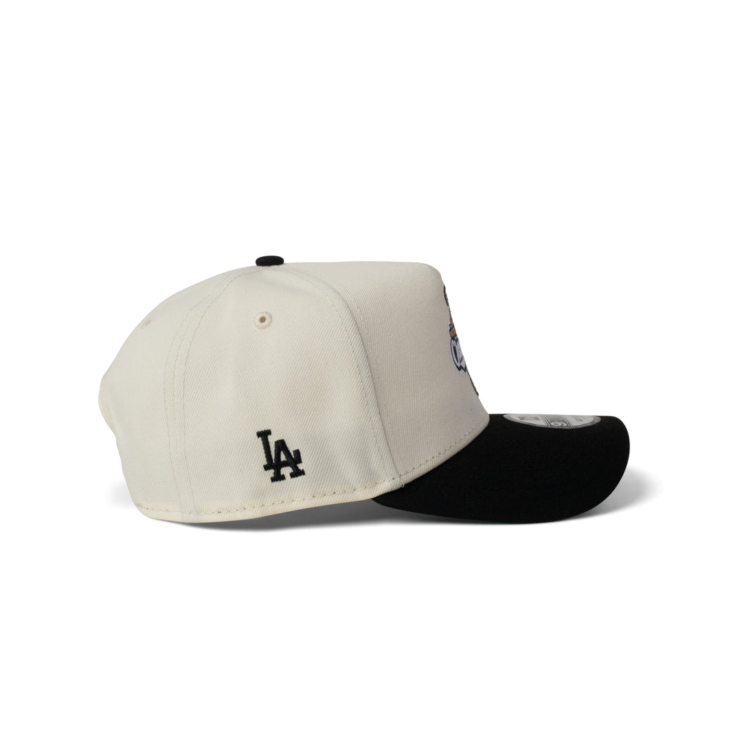 New Era Dodgers World Series Champions Patch 9Forty Snapback Chrome/Black
