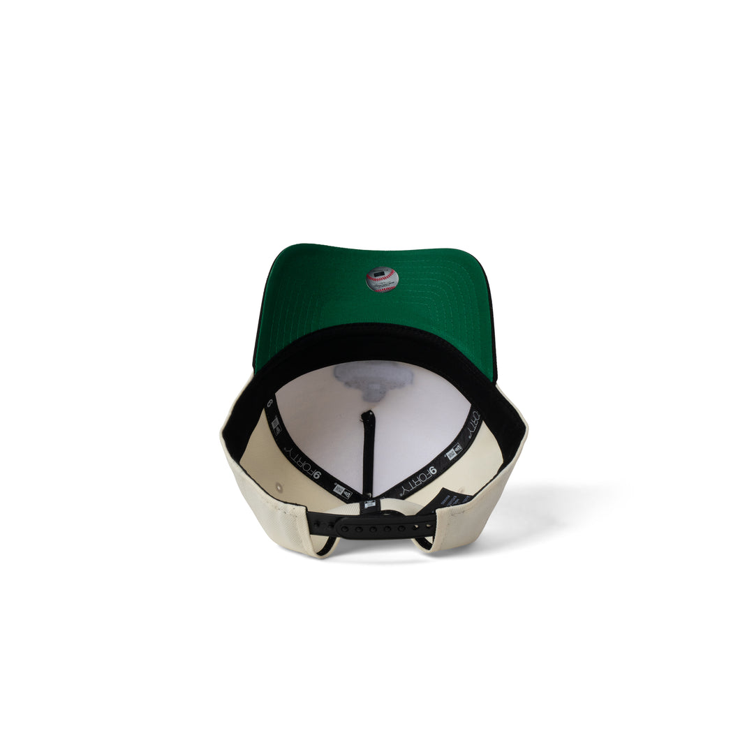 New Era Dodgers World Series Champions Patch 9Forty Snapback Chrome/Black