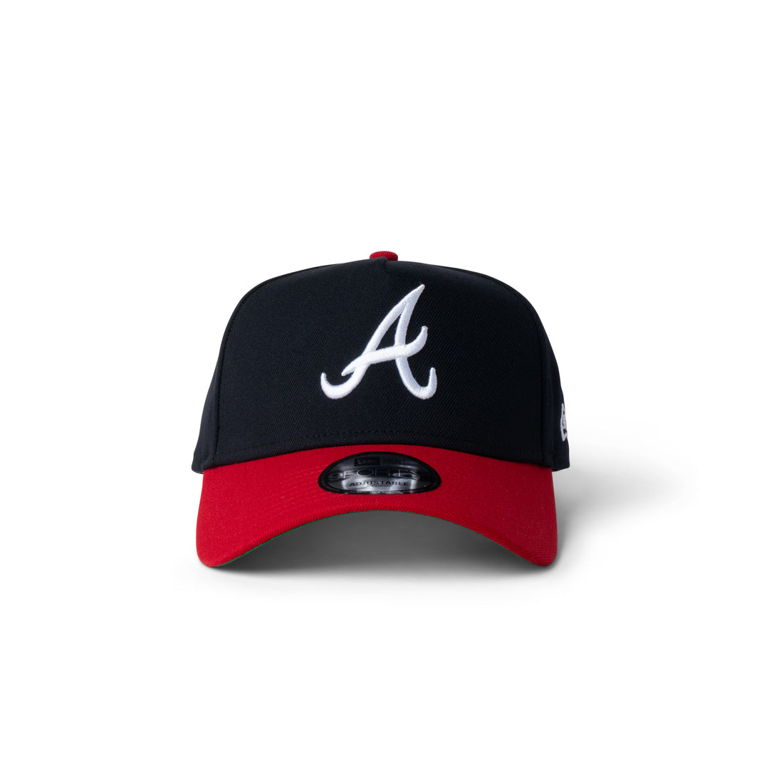New Era Braves 9Forty Snapback Navy/Red