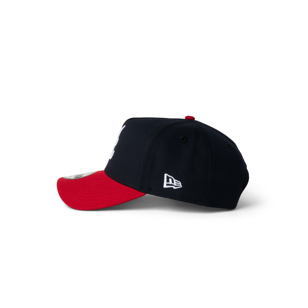 New Era Braves 9Forty Snapback Navy/Red