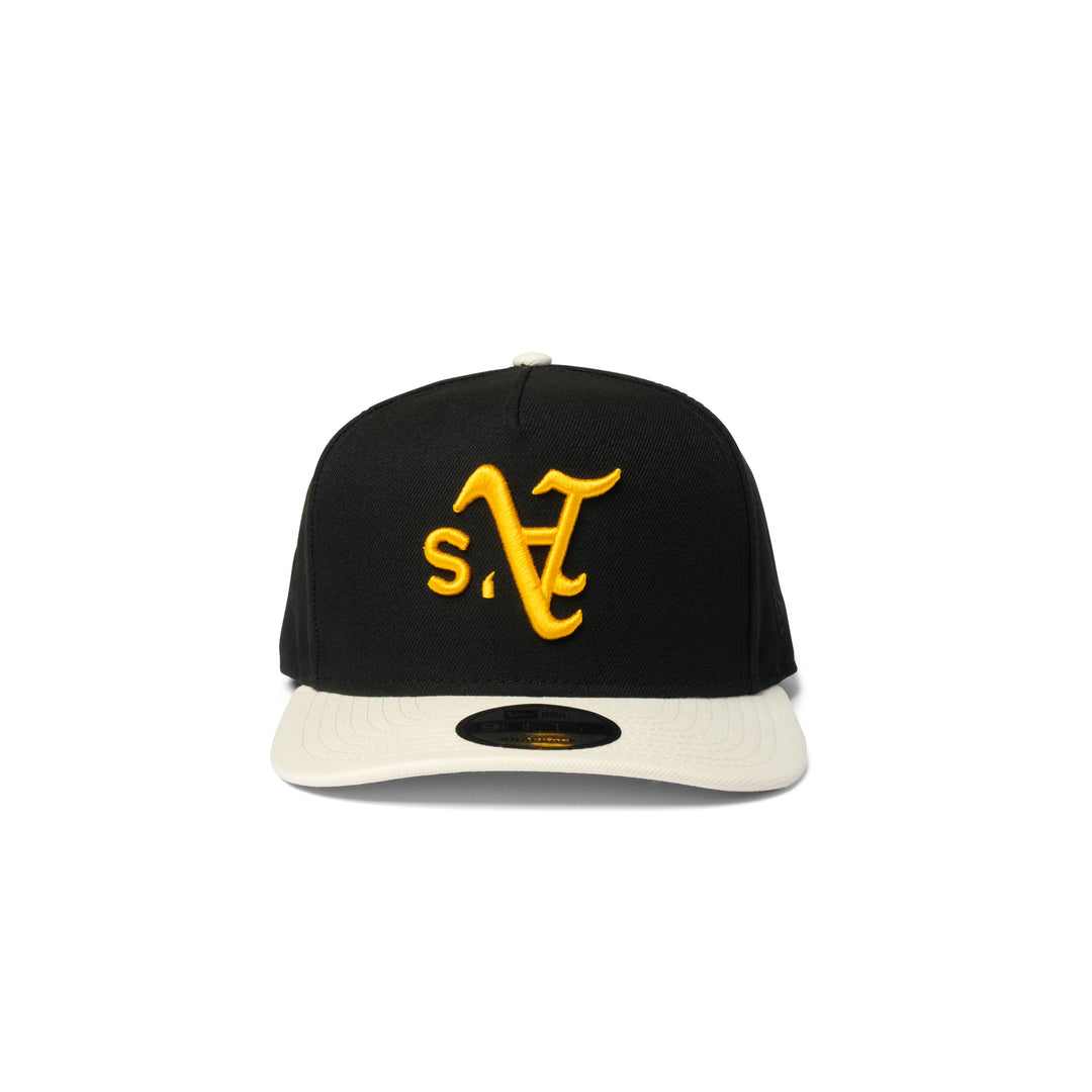 New Era A's Upside Down 9Fifty A Frame Snapback Black