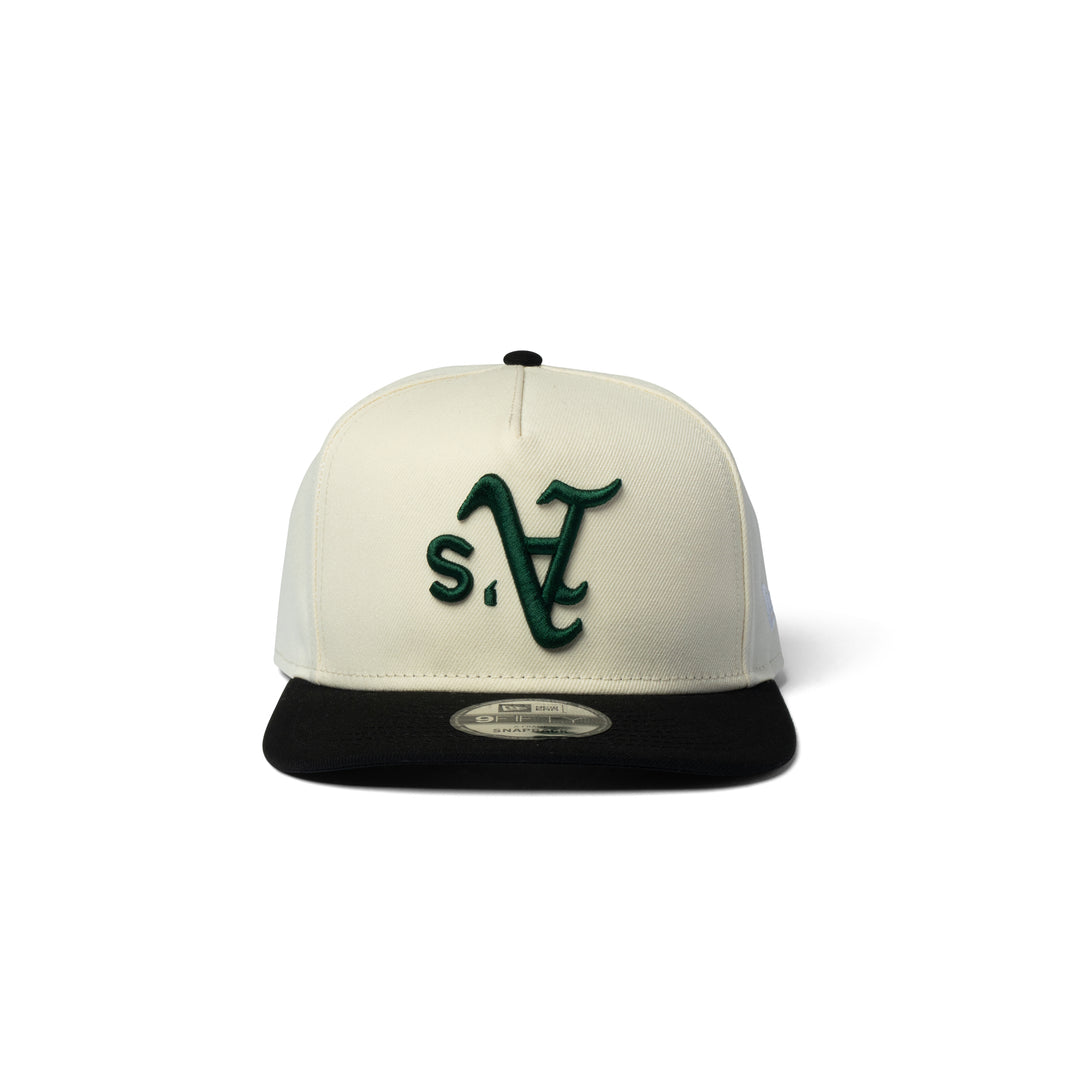 New Era A's Upside Down 9Fifty A Frame Snapback Chrome