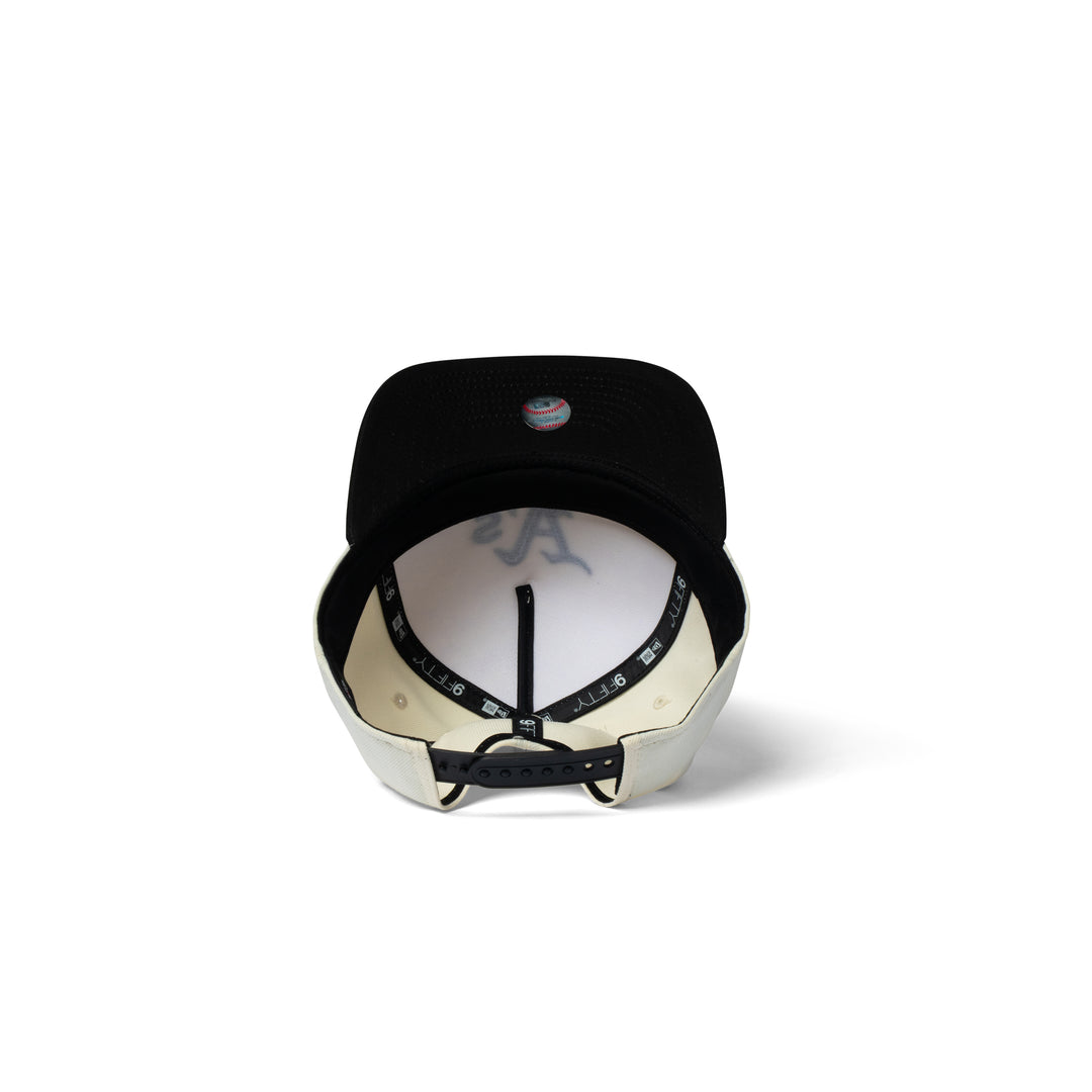 New Era A's Upside Down 9Fifty A Frame Snapback Chrome