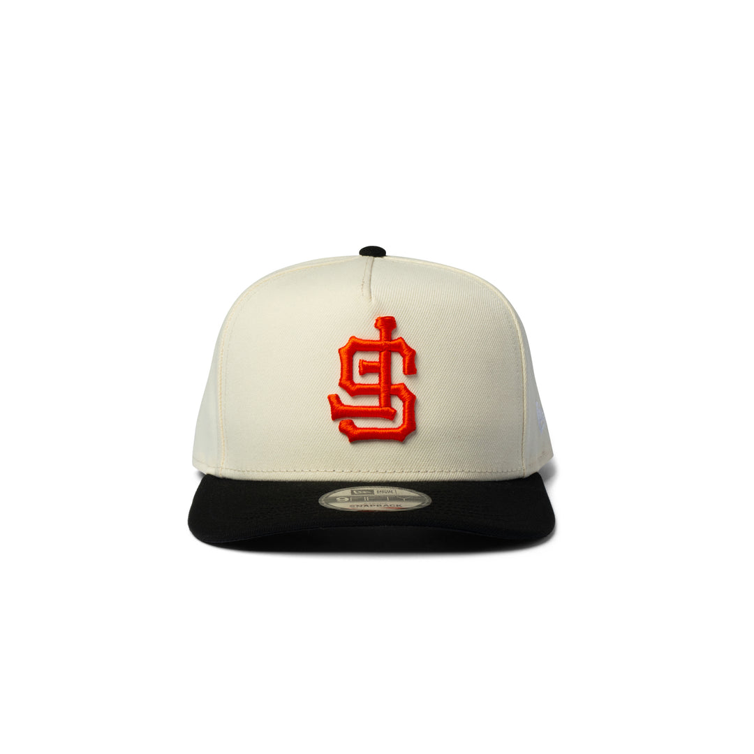 New Era Giants Upside Down 9Fifty A Frame Snapback Chrome