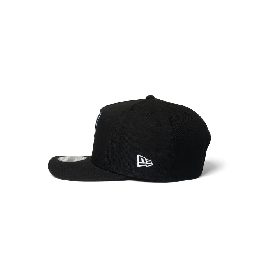 New Era Marlins 9Fifty A Frame Curve Upside Down Snapback Black
