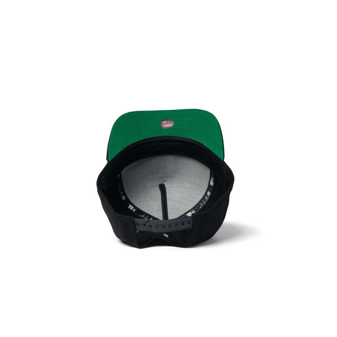 New Era Marlins 9Fifty A Frame Curve Upside Down Snapback Black